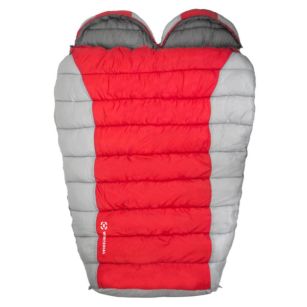 Winterial Double Mummy Bag Red