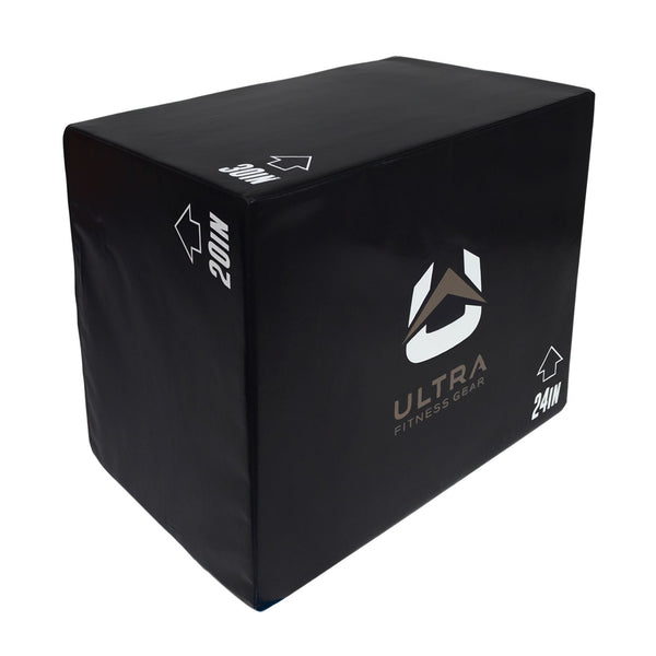 Ultra Fitness Gear 3 in 1 Foam Plyo Box, 20, 24, and 30 Inch lengths