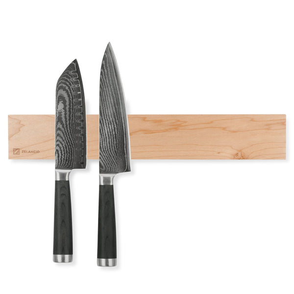 maple magnetic knife with Damascus steel knives