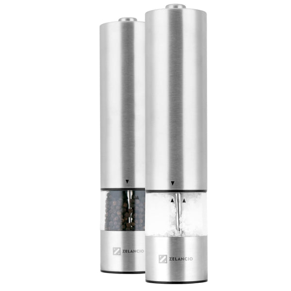 electric salt and pepper grinder set