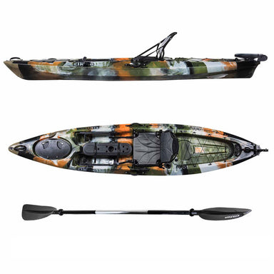 THULE カヤック Auklet 12 Foot Single Person Sit On Top Fishing Kayak with