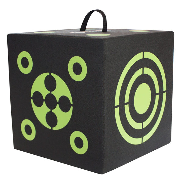 6-Sided Cube Archery Target With Self Healing XPE Foam