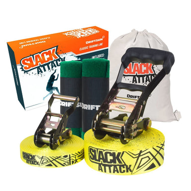 Complete view of Slack Attack 50 ft. Slackline - Complete Kit
