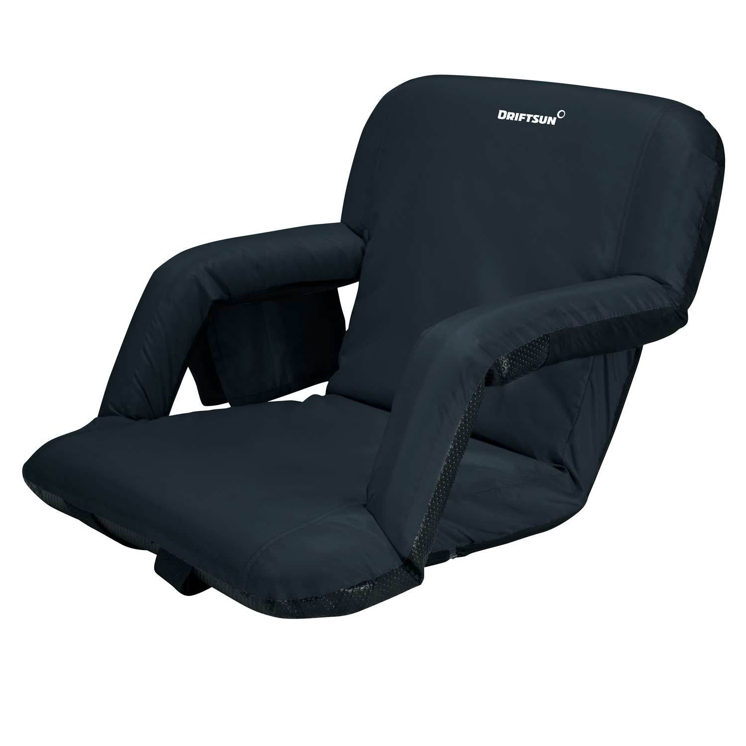 Stadium Seat Reclining Bleacher Chair Folding - Dark Green