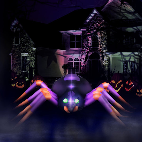 8 ft Long Creepy Crawly Spider Halloween Inflatable