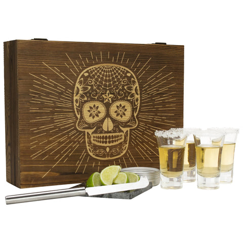 Wood Tequila Box Set
