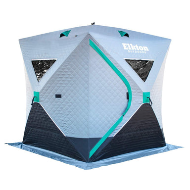 Insulated Premium Portable 3-Person Ice Fishing Tent With Ventilation Windows & Carry Pack