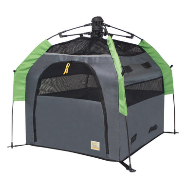 Angled view of dog tent without rainfly (large)