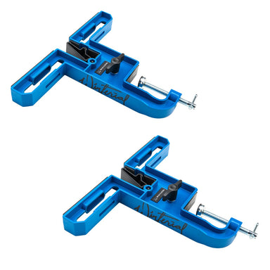 pair of blue wax clamp