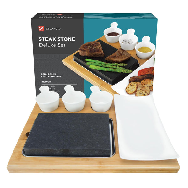 lava stone cooking set with box
