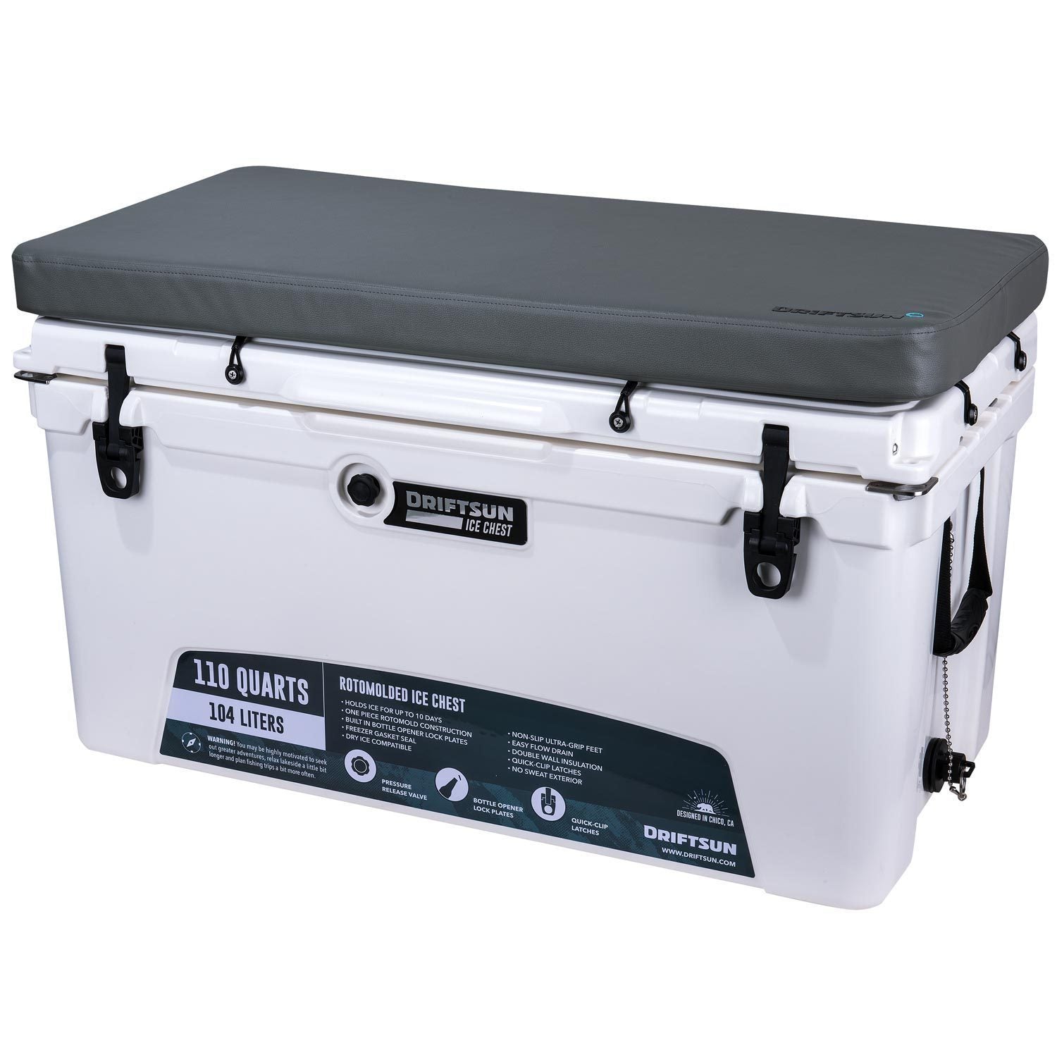 Premium Cooler Seat Cushion With Mounting Hardware - Fits