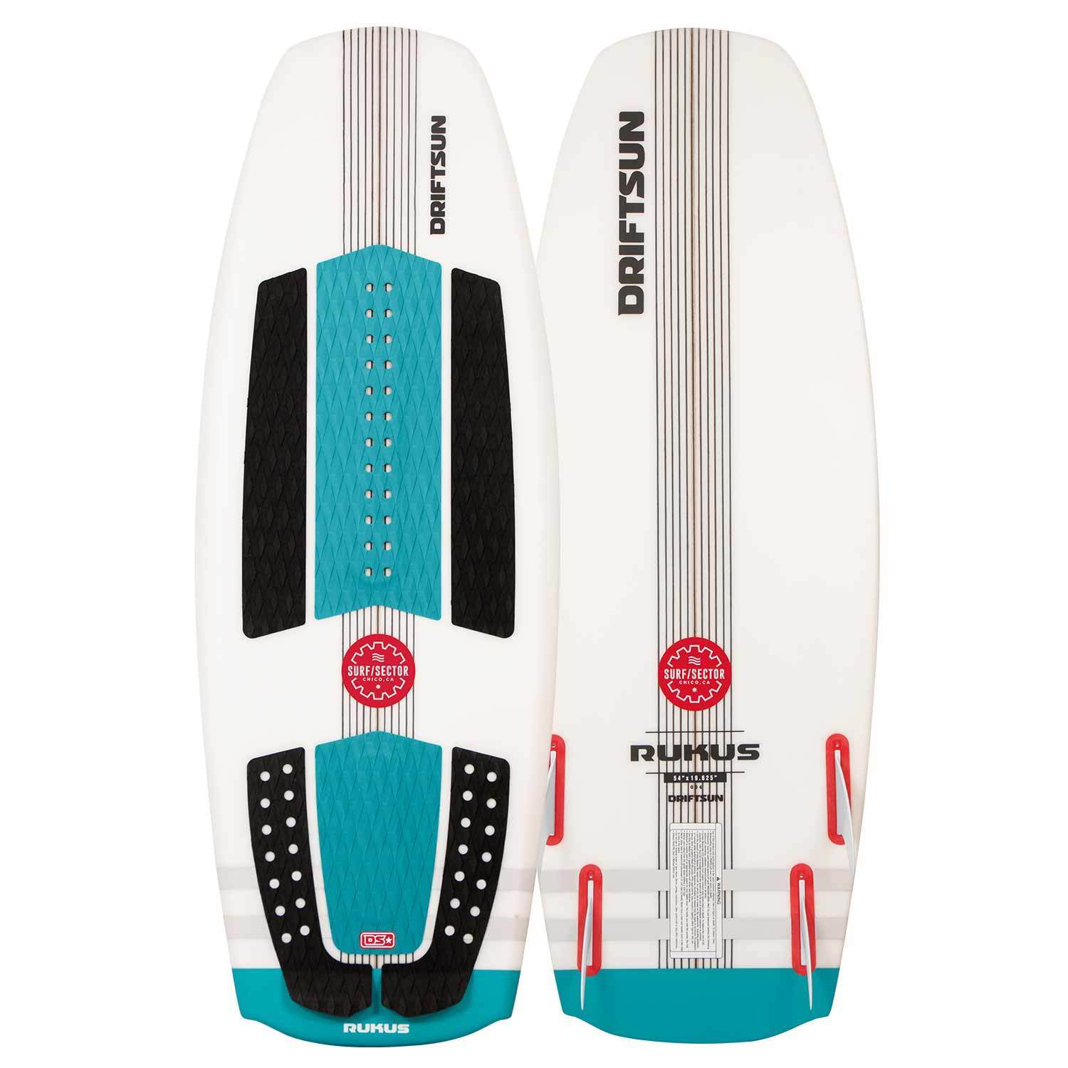 Driftsun Rukus Wakesurf Board, 4ft. 6in. Custom Surf Style