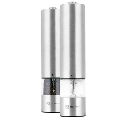 electric salt and pepper grinder set