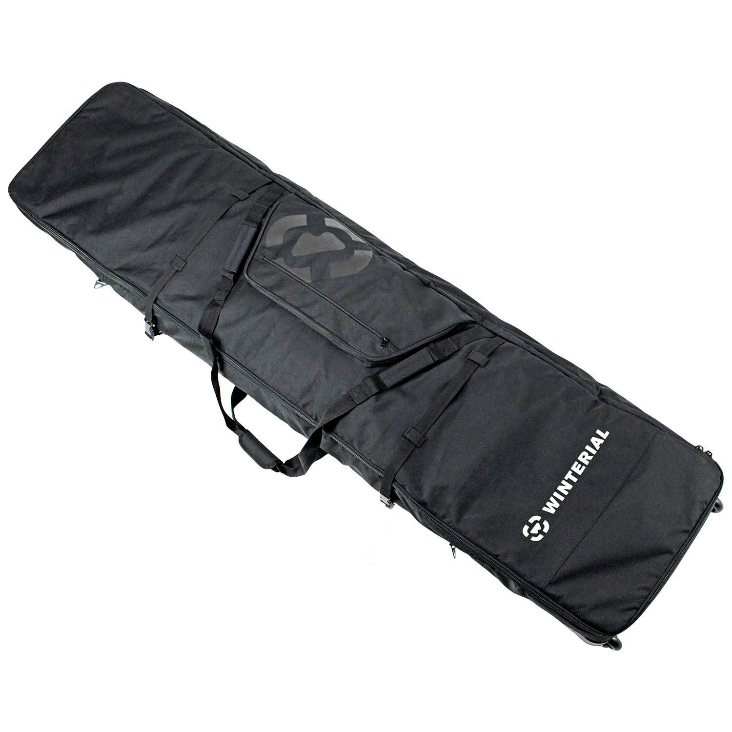 Double Ski Storage Bag I Wheeled Ski Travel Bag With 5 Storage Compartments  I Reinforced Double Padding